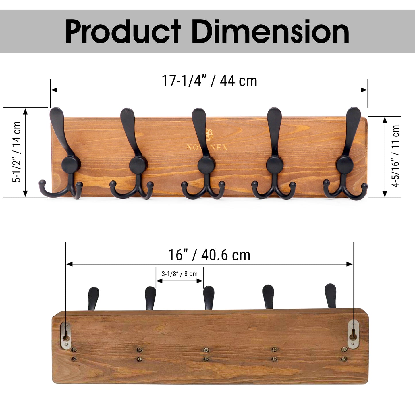 Wall Mounted Rustic Coat Rack