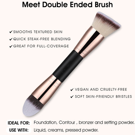 Dual- End makeup brush -PACK OF 2